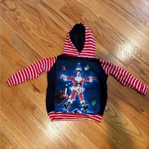 Kids Red and Black Hoodie with Fun Print